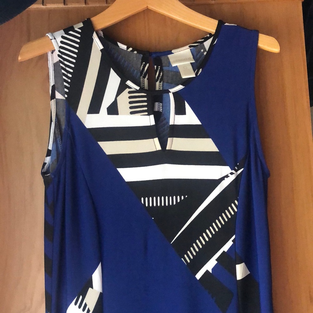 Chico’s maxi dress with handkerchief hemline